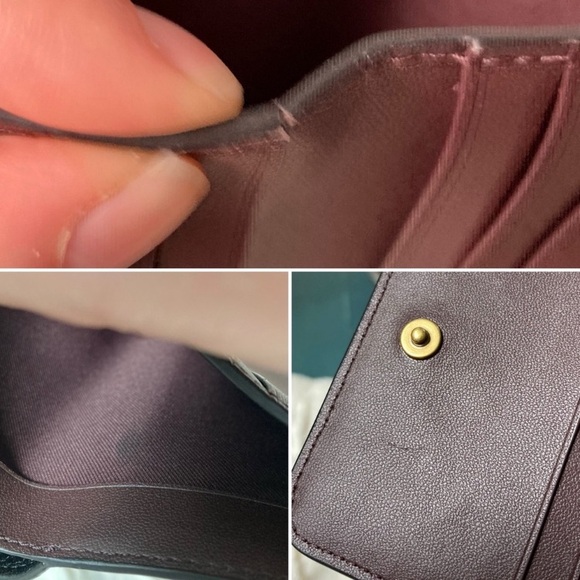 Coach Billfold Wallet Black Pebble Leather 1579 - Picture 15 of 16